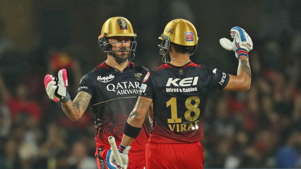 RCB vs SRH - Virat Kohli and Faf Du Plesis